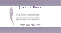 Desktop Screenshot of justicefirst.net